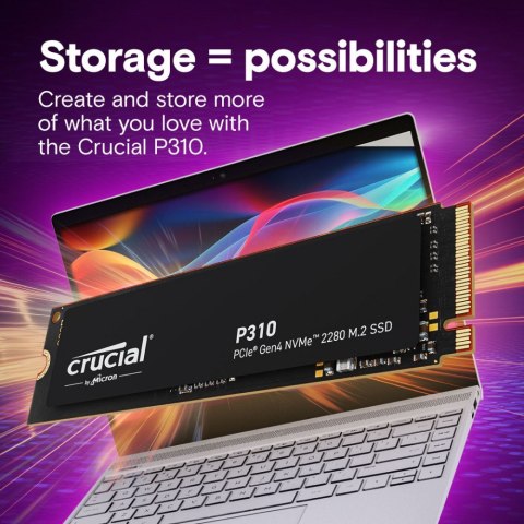 Crucial Dysk SSD P310 1TB M.2 NVMe PCIe 4.0 2280 7100/6000 Crucial Dysk SSD P310 1TB M.2 NVMe PCIe 4.0 2280 7100/6000