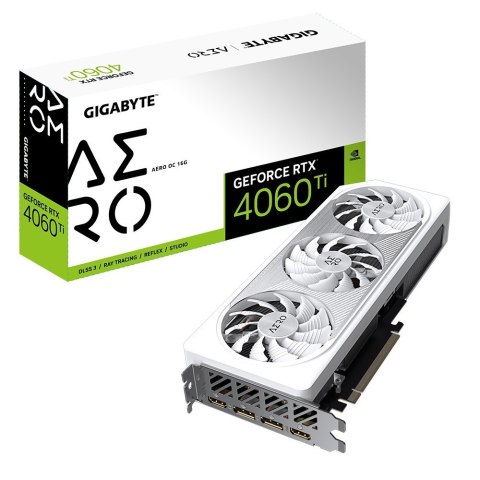 Gigabyte Karta graficzna GeForce RTX 4060 Ti Aero OC 16G GDDR6 128bit Gigabyte Karta graficzna GeForce RTX 4060 Ti Aero OC 16G GDDR6 128bit