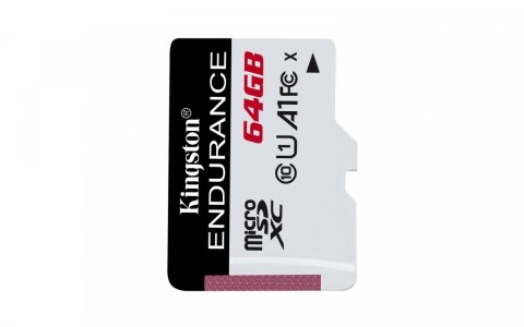 Kingston Karta microSD 64GB Endurance 95/30MB/s C10 A1 UHS-I Kingston Karta microSD 64GB Endurance 95/30MB/s C10 A1 UHS-I