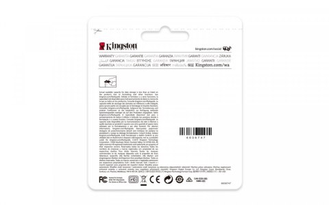 Kingston Karta microSD 64GB Endurance 95/30MB/s C10 A1 UHS-I Kingston Karta microSD 64GB Endurance 95/30MB/s C10 A1 UHS-I