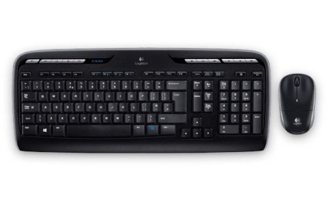 Logitech Zestaw klawiatura i mysz MK330 Bezprzewodowy 920-003999 Logitech Zestaw klawiatura i mysz MK330 Bezprzewodowy 920-003999