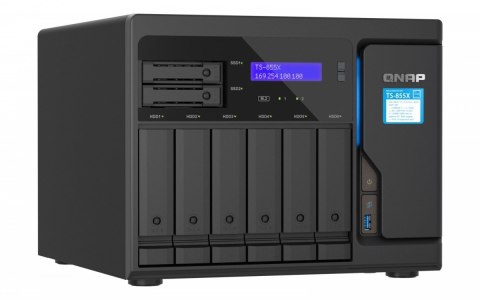 QNAP Serwer TS-855X Intel Atom C5125 2.8GHz 8GB UDIMM DDR4 QNAP Serwer TS-855X Intel Atom C5125 2.8GHz 8GB UDIMM DDR4