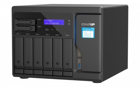 QNAP Serwer TS-855X Intel Atom C5125 2.8GHz 8GB UDIMM DDR4 QNAP Serwer TS-855X Intel Atom C5125 2.8GHz 8GB UDIMM DDR4