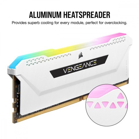 Corsair Pamięć DDR4 Vengeance RGB PRO SL 32GB/3200(2*16GB) biały Corsair Pamięć DDR4 Vengeance RGB PRO SL 32GB/3200(2*16GB) biały