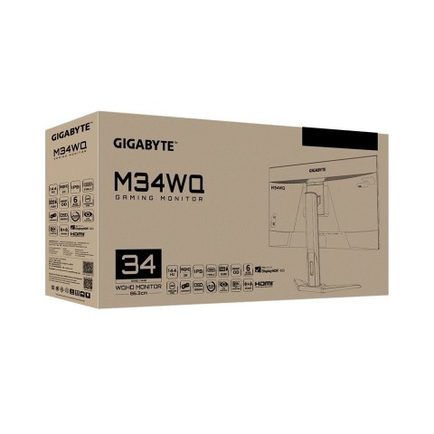 Gigabyte Monitor 34 cale M34WQ 144Hz 1ms/IPS/HDMI/USBC/DP Gigabyte Monitor 34 cale M34WQ 144Hz 1ms/IPS/HDMI/USBC/DP
