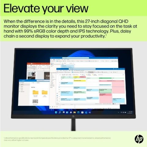 HP Inc. Monitor 27 cali E27u G5 QHD USB-C 6N4D3AA#ABB HP Inc. Monitor 27 cali E27u G5 QHD USB-C 6N4D3AA#ABB
