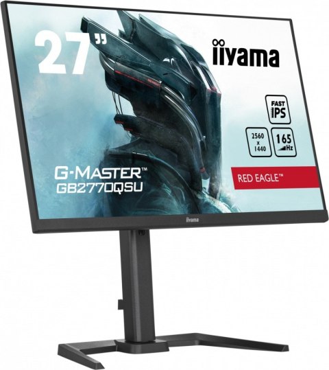 IIYAMA Monitor 27 cali GB2770QSU-B5 0.5ms,IPS,DP,HDMI,165Hz,HAS(150mm) IIYAMA Monitor 27 cali GB2770QSU-B5 0.5ms,IPS,DP,HDMI,165Hz,HAS(150mm)