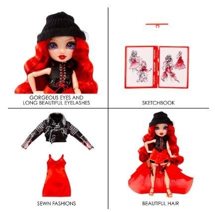 MGA Lalka Rainbow High Fantastic Fashion Doll- RED - Ruby Anderson MGA Lalka Rainbow High Fantastic Fashion Doll- RED - Ruby Anderson