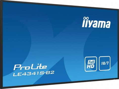 IIYAMA Monitor 42.5 cala ProLite LE4341S-B2 IPS,FHD,18/7,LAN,HDMI IIYAMA Monitor 42.5 cala ProLite LE4341S-B2 IPS,FHD,18/7,LAN,HDMI