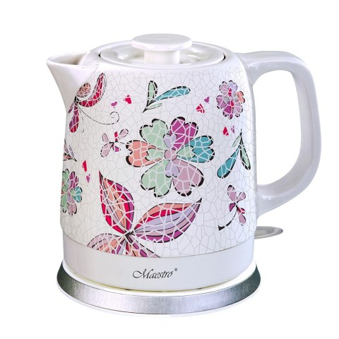 Feel-Maestro Ceramiczny czajnik elektryczny 1,5l 1500W MR-068-FLOWERS Feel-Maestro Ceramiczny czajnik elektryczny 1,5l 1500W MR-068-FLOWERS