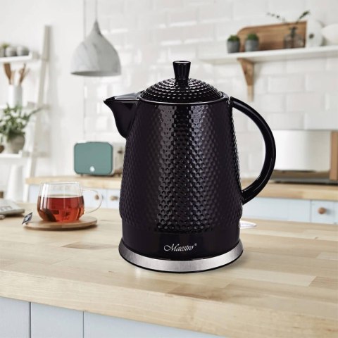 Feel-Maestro Ceramiczny czajnik elektryczny 1,5l 1500W MR-069-BLACK Feel-Maestro Ceramiczny czajnik elektryczny 1,5l 1500W MR-069-BLACK