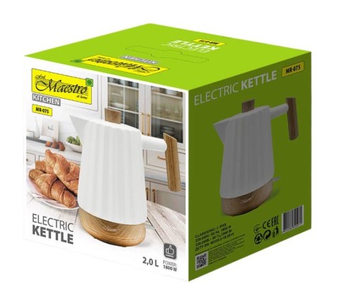 Feel-Maestro Ceramiczny czajnik elektryczny 2,0l 1800W MR-075 Feel-Maestro Ceramiczny czajnik elektryczny 2,0l 1800W MR-075