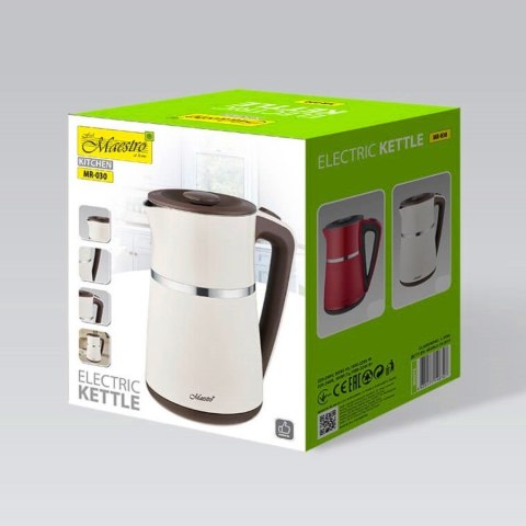 Feel-Maestro Czajnik elektryczny 1,7l 2200W MR-030-BEIGE Feel-Maestro Czajnik elektryczny 1,7l 2200W MR-030-BEIGE