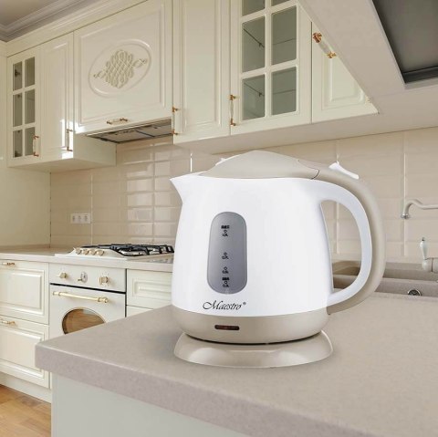 Feel-Maestro Czajnik elektryczny 1l 1100W MR-012-BEIGE Feel-Maestro Czajnik elektryczny 1l 1100W MR-012-BEIGE