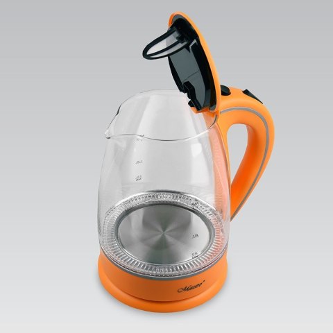 Feel-Maestro Czajnik elektryczny szklany 1,7l 2000W MR-064-ORANGE Feel-Maestro Czajnik elektryczny szklany 1,7l 2000W MR-064-ORANGE