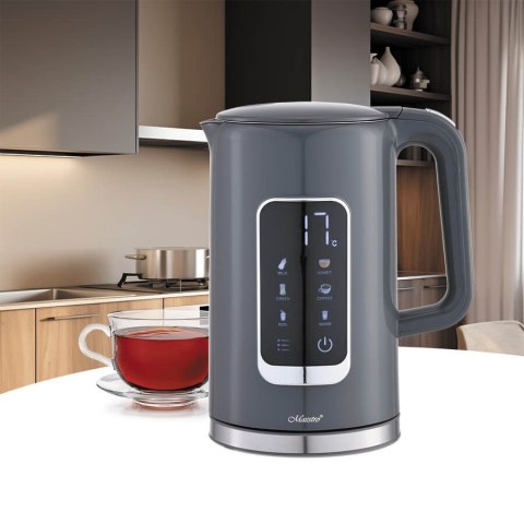 Feel-Maestro Czajnik elektryczny z regulacją temperatury 1,7l 2200W MR-024-GREY Feel-Maestro Czajnik elektryczny z regulacją temperatury 1,7l 2200W MR-024-GREY