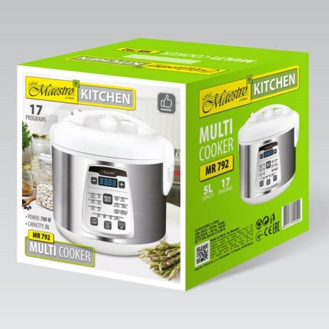 Feel-Maestro Multicooker 5l, 17 programów, 700W MR-792 Feel-Maestro Multicooker 5l, 17 programów, 700W MR-792