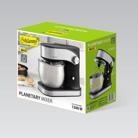 Feel-Maestro Robot planetarny z misą 3l, 1200W MR-557 Feel-Maestro Robot planetarny z misą 3l, 1200W MR-557