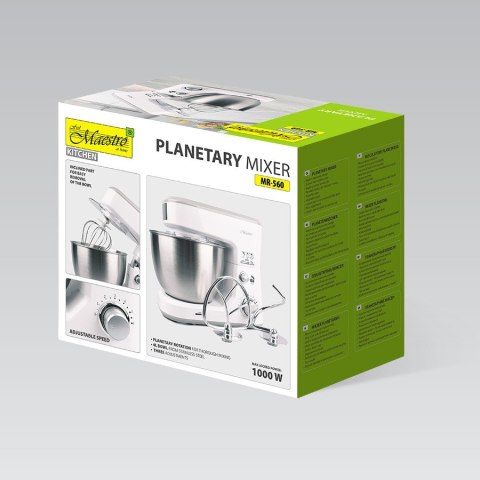 Feel-Maestro Robot planetarny z misą 4L, 1000W MR-560 Feel-Maestro Robot planetarny z misą 4L, 1000W MR-560