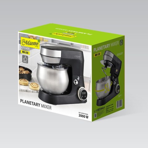 Feel-Maestro Robot planetarny z misą 5l, 2000W MR-558 Feel-Maestro Robot planetarny z misą 5l, 2000W MR-558