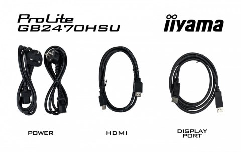 IIYAMA Monitor 24 cale GB2470HSU-W6 0.2ms, IPS, DP, HDMI, 180Hz, 300cd IIYAMA Monitor 24 cale GB2470HSU-W6 0.2ms, IPS, DP, HDMI, 180Hz, 300cd