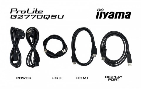 IIYAMA Monitor 27 cali G2770Q 0.2ms, IPS, DP, HDMI, 180Hz IIYAMA Monitor 27 cali G2770Q 0.2ms, IPS, DP, HDMI, 180Hz