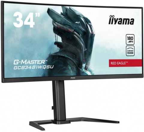 IIYAMA Monitor 34 cale GCB3481WQSU-B1 VA, UWQHD, 180HZ, 0.3ms, 500cd IIYAMA Monitor 34 cale GCB3481WQSU-B1 VA, UWQHD, 180HZ, 0.3ms, 500cd