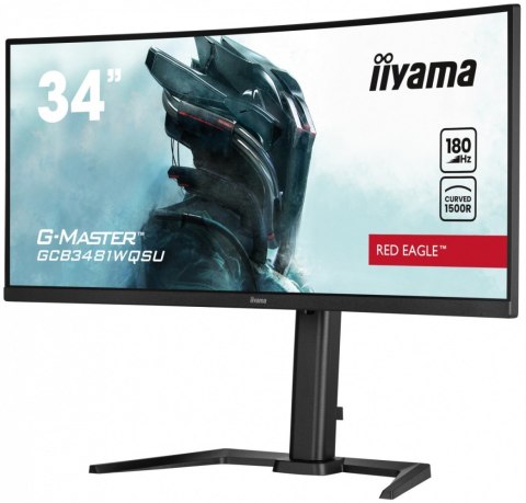 IIYAMA Monitor 34 cale GCB3481WQSU-B1 VA, UWQHD, 180HZ, 0.3ms, 500cd IIYAMA Monitor 34 cale GCB3481WQSU-B1 VA, UWQHD, 180HZ, 0.3ms, 500cd