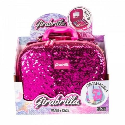 Nice Walizka Make Up Girabrilla różowo-srebrna Nice Walizka Make Up Girabrilla różowo-srebrna