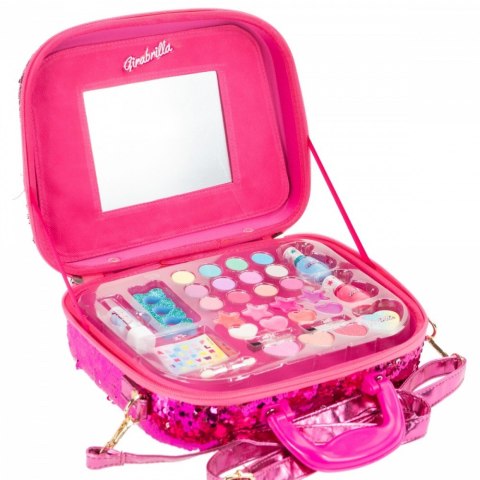 Nice Walizka Make Up Girabrilla różowo-srebrna Nice Walizka Make Up Girabrilla różowo-srebrna
