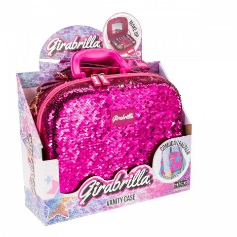 Nice Walizka Make Up Girabrilla różowo-srebrna Nice Walizka Make Up Girabrilla różowo-srebrna