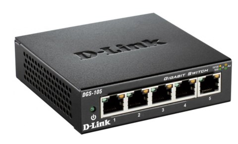 D-Link Przełącznik DGS-105 5-portowy 10/100/1000 D-Link Przełącznik DGS-105 5-portowy 10/100/1000