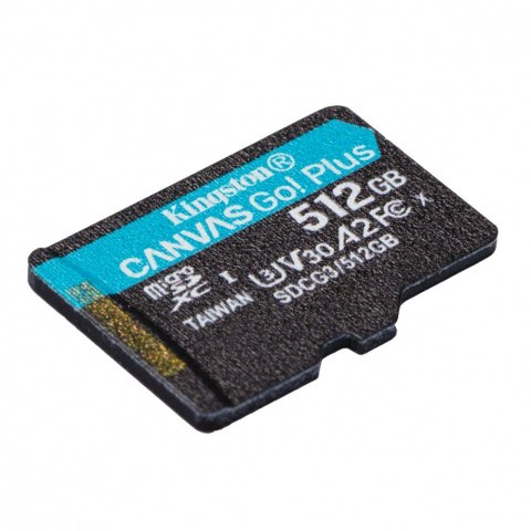 Kingston Karta pamięci microSD 512GB Canvas Go Plus 170/90MB/s Kingston Karta pamięci microSD 512GB Canvas Go Plus 170/90MB/s