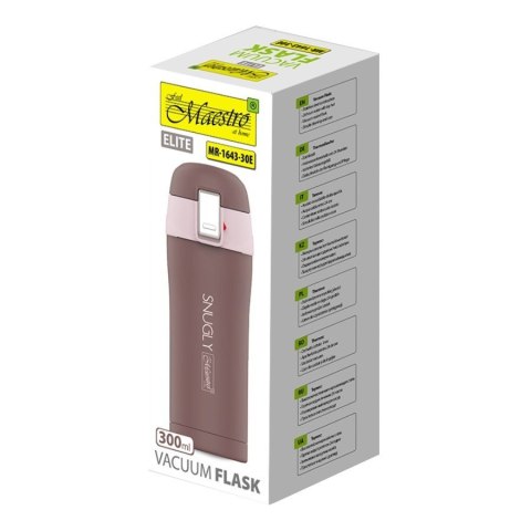 Feel-Maestro Kubek termiczny 300 ml Snugly MR-1643-30E Brązowy Feel-Maestro Kubek termiczny 300 ml Snugly MR-1643-30E Brązowy