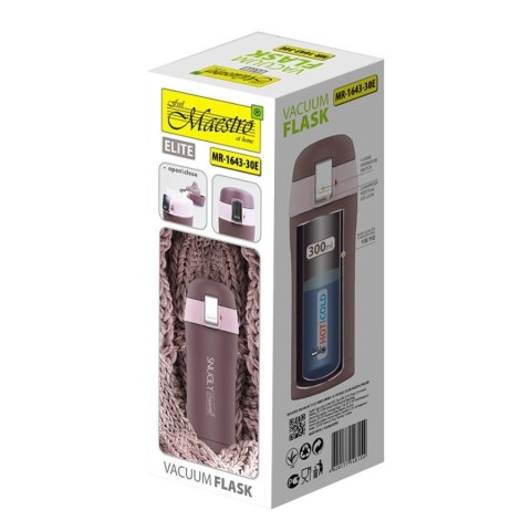 Feel-Maestro Kubek termiczny 300 ml Snugly MR-1643-30E Brązowy Feel-Maestro Kubek termiczny 300 ml Snugly MR-1643-30E Brązowy