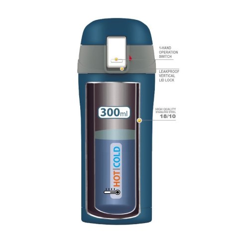 Feel-Maestro Kubek termiczny 300 ml Swetty MR-1643-30D Niebieski Feel-Maestro Kubek termiczny 300 ml Swetty MR-1643-30D Niebieski
