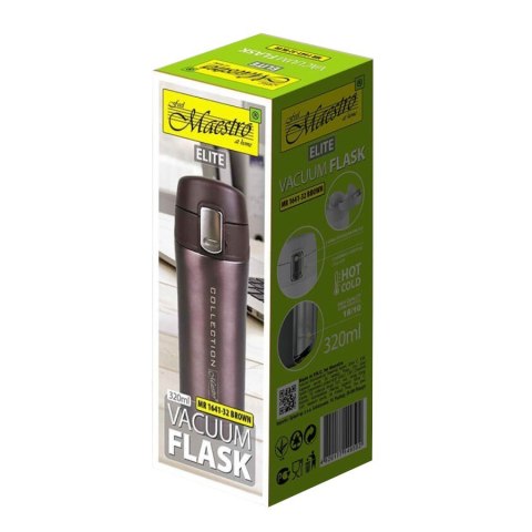 Feel-Maestro Kubek termiczny 320 ml MR-1641-32-Brązowy Feel-Maestro Kubek termiczny 320 ml MR-1641-32-Brązowy