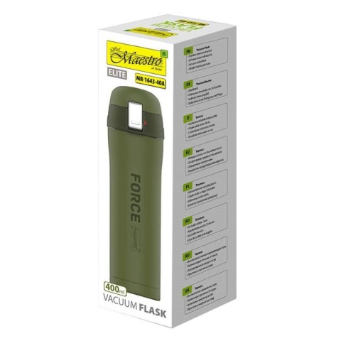 Feel-Maestro Kubek termiczny 400 ml Force MR-1643-40A Zielony Feel-Maestro Kubek termiczny 400 ml Force MR-1643-40A Zielony