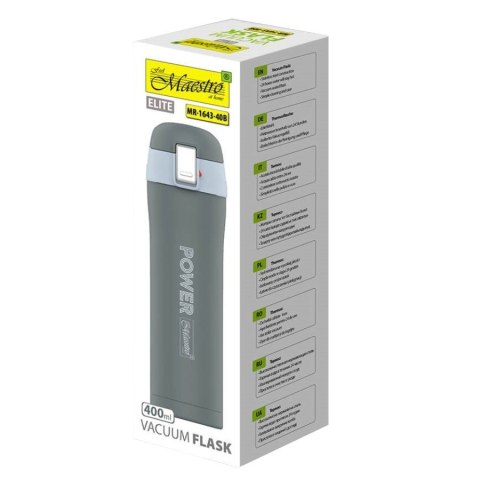 Feel-Maestro Kubek termiczny 400 ml Power MR-1643-40B Szary Feel-Maestro Kubek termiczny 400 ml Power MR-1643-40B Szary