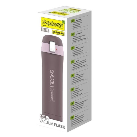 Feel-Maestro Kubek termiczny 400 ml Sungly MR-1643-40E Brązowy Feel-Maestro Kubek termiczny 400 ml Sungly MR-1643-40E Brązowy