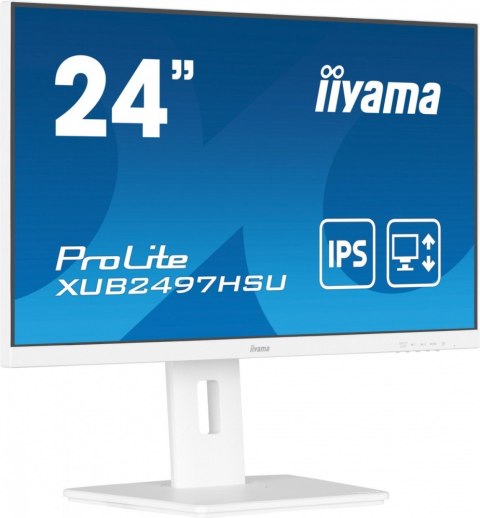 IIYAMA Monitor 24 cale XUB2497HSU-W2 IPS, HDMI, DP, 2x2W, 2xUSB, Pivot, HAS(150mm) /5y/ IIYAMA Monitor 24 cale XUB2497HSU-W2 IPS, HDMI, DP, 2x2W, 2xUSB, Pivot, HAS(150mm) /5y/
