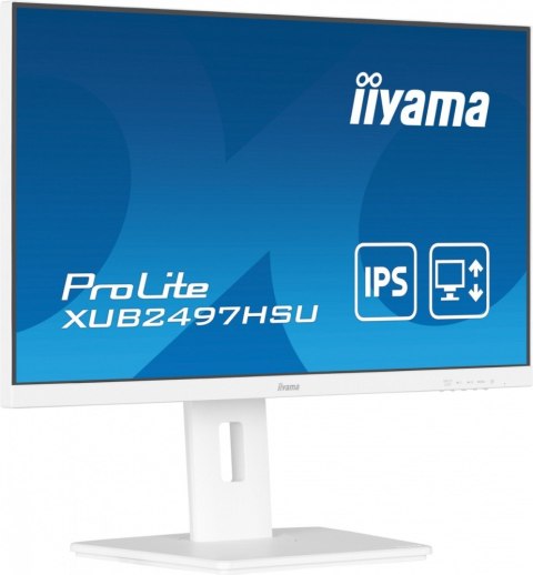 IIYAMA Monitor 24 cale XUB2497HSU-W2 IPS, HDMI, DP, 2x2W, 2xUSB, Pivot, HAS(150mm) /5y/ IIYAMA Monitor 24 cale XUB2497HSU-W2 IPS, HDMI, DP, 2x2W, 2xUSB, Pivot, HAS(150mm) /5y/