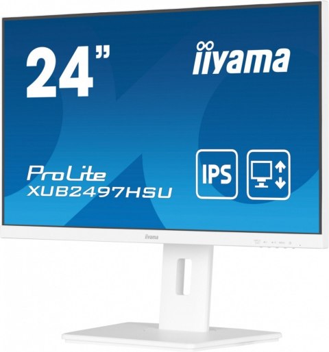 IIYAMA Monitor 24 cale XUB2497HSU-W2 IPS, HDMI, DP, 2x2W, 2xUSB, Pivot, HAS(150mm) /5y/ IIYAMA Monitor 24 cale XUB2497HSU-W2 IPS, HDMI, DP, 2x2W, 2xUSB, Pivot, HAS(150mm) /5y/