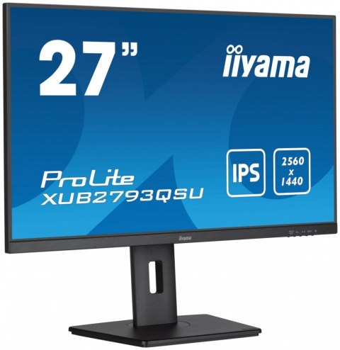 IIYAMA Monitor 27 cali XUB2793QSU-B7 IPS, QHD, HAS(150mm), 100Hz, 300cd IIYAMA Monitor 27 cali XUB2793QSU-B7 IPS, QHD, HAS(150mm), 100Hz, 300cd