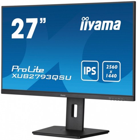 IIYAMA Monitor 27 cali XUB2793QSU-B7 IPS, QHD, HAS(150mm), 100Hz, 300cd IIYAMA Monitor 27 cali XUB2793QSU-B7 IPS, QHD, HAS(150mm), 100Hz, 300cd
