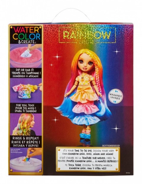 MGA Lalka Rainbow High Watercolor & Create, z brązowymi oczami MGA Lalka Rainbow High Watercolor & Create, z brązowymi oczami