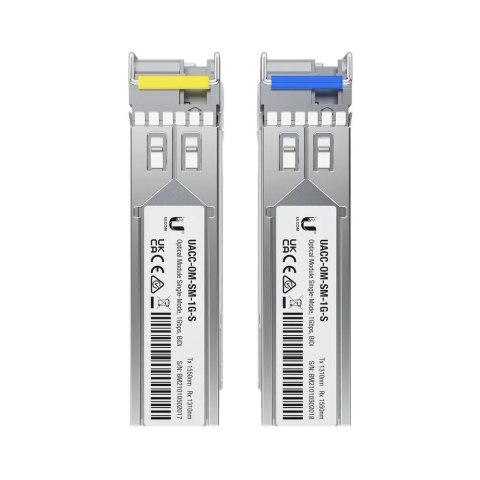 UBIQUITI Moduł UACC-OM-SM-1G-S-2 moduł przekaźników sieciowych 1250 Mbit/s SFP UBIQUITI Moduł UACC-OM-SM-1G-S-2 moduł przekaźników sieciowych 1250 Mbit/s SFP