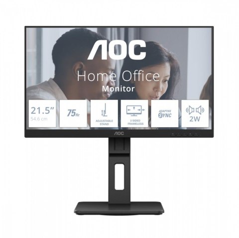 AOC Monitor 22E2UMF 21.5 cala VA HDMI DP Pivot Głośniki AOC Monitor 22E2UMF 21.5 cala VA HDMI DP Pivot Głośniki