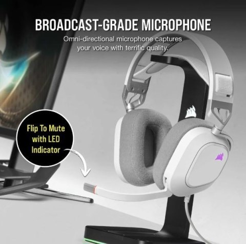 Corsair Słuchawki HS80 RGB USB Wired White Corsair Słuchawki HS80 RGB USB Wired White