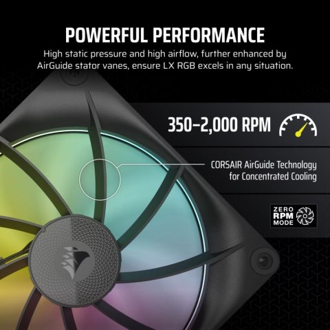 Corsair Wentylator iCUE LINK LX140 RGB 140mm Single Fan Corsair Wentylator iCUE LINK LX140 RGB 140mm Single Fan